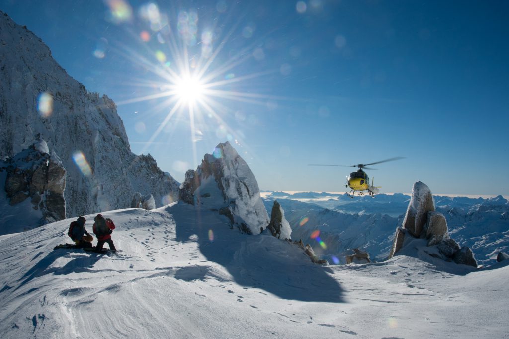 Vols Expériences - Reprises Skieurs - Mont Blanc Hélicoptères Courchevel